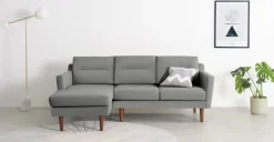 Seccional con Chaise Longue a la Izquierda Walker – Gris