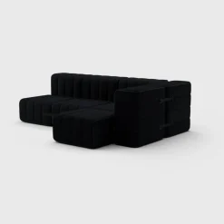 Seccional 2 Cuerpos con Chaise Longue a la Derecha Curt