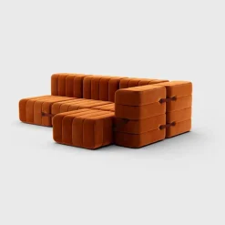 Seccional 2 Cuerpos con Chaise Longue a la Derecha Curt