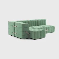 Seccional 2 Cuerpos con Chaise Longue a la Izquierda Curt