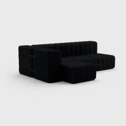 Seccional 2 Cuerpos con Chaise Longue a la Izquierda Curt