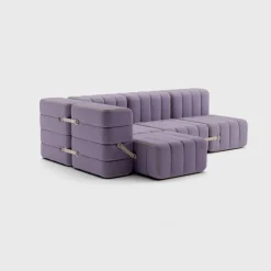Seccional 2 Cuerpos con Chaise Longue a la Izquierda Curt