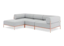 Seccional 3 Cuerpos con Chaise Longue a la Izquierda Noah