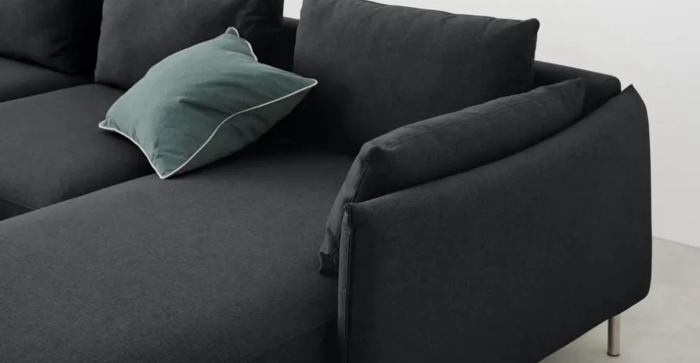 Seccional en U Vento – Gris Sterling