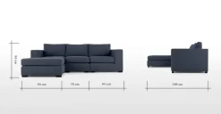 Seccional Modular Mortimer – Azul Intenso