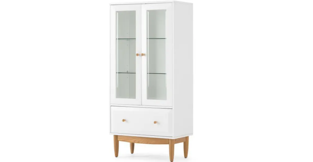 Semicolumna Willow – Blanco y roble