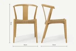 Silla de Comedor Abbon – Efecto Natural Oak