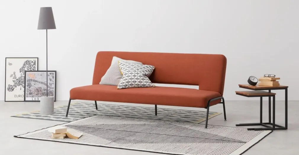 Sofá Cama Click Clack Knox – Naranja Retros