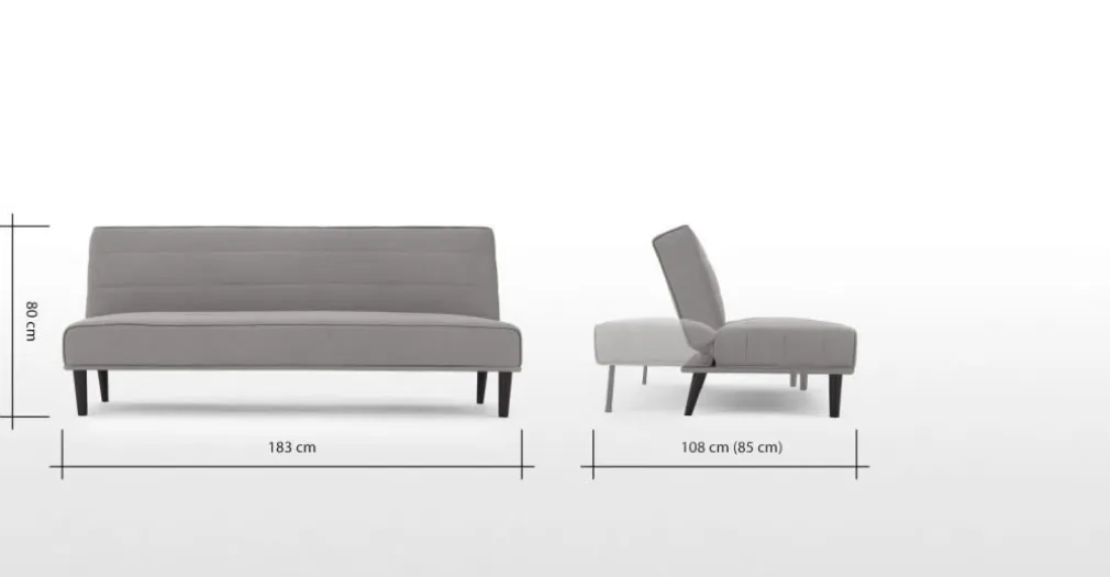 Sofá Cama Kitto – Gris Nube