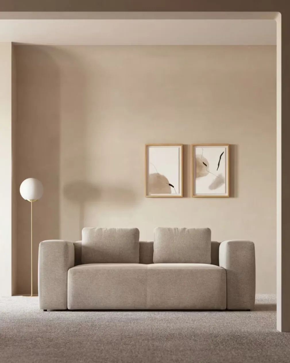 Sofá 2 Cuerpos Blok – Beige