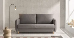 Sofá 3 Cuerpos Minimal – Gris Oscuro