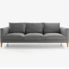 Sofá 3 Cuerpos Slim – Gris Oscuro