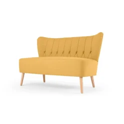Sofá de 2 Cuerpos Charley – Amarillo Yema