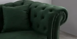 Sofá de 3 cuerpos Chesterfield Branagh – Verde Pino