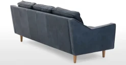 Sofá de 3 Cuerpos Dallas – Cuero Azul Medianoche