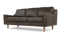 Sofá de 3 Cuerpos Dallas – Cuero Marrón Oxford Premium