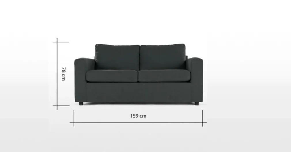 Sofá de 2 Cuerpos Felix – Gris Pizarra Shetland