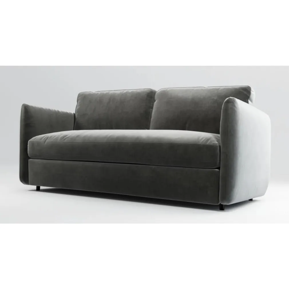 Sofá de 3 Cuerpos Fletcher – Gris Acero