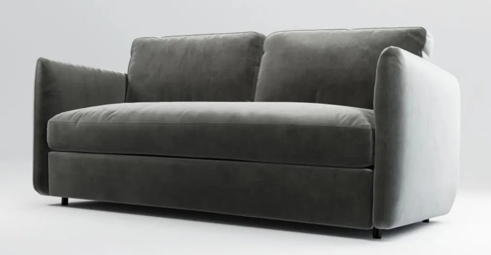 Sofá de 3 Cuerpos Fletcher – Gris Acero