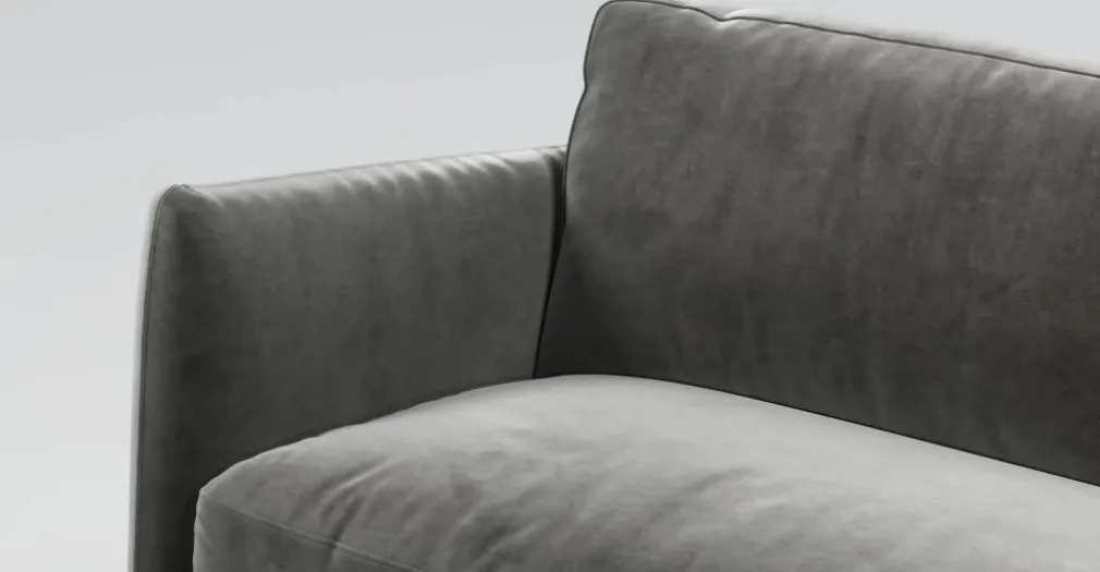Sofá de 3 Cuerpos Fletcher – Gris Acero