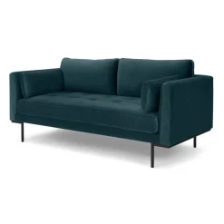 Sofá de 2 Cuerpos Harlow – Terciopelo Azul