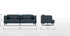 Sofá de 3 Cuerpos Herman – Azul Egeo