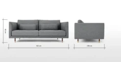 Sofá de 2 Cuerpos Jules – Gris Austria