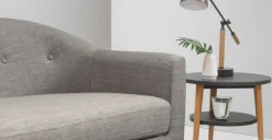Sofá de 2 Cuerpos Lottie – Gris Tiza