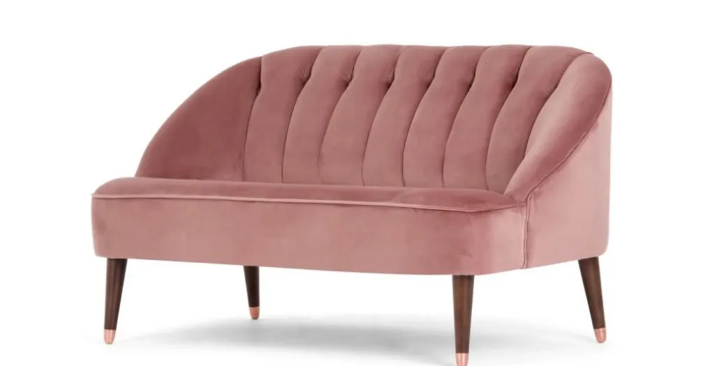 Sofá de 2 Cuerpos Margot – Rosa Envejecido