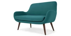 Sofá de 2 Cuerpos Moby – Azul Mineral