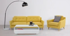 Sofá de 3 Cuerpos Rufus – Amarillo Mostaza