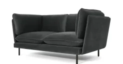Sofá de 2 Cuerpos Wes – Gris Medianoche