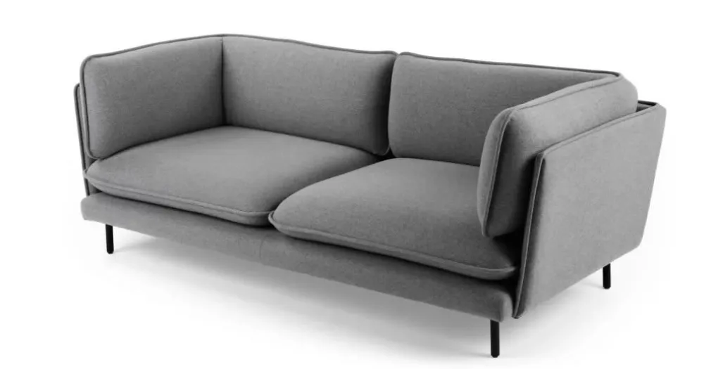 Sofá de 3 Cuerpos Wes – Gris Selecto