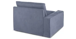 Sofá Modular con Brazo a la Izquierda Trent – Azul Lavado