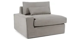 Sofá Modular con Brazo a la Izquierda Trent – Gris Lavado