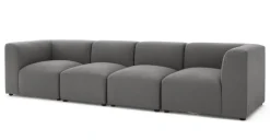 Sofá Modular de 4 Cuerpos Juno – Gris Marga