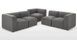 Sofá Modular de 5 Cuerpos Juno – Gris Marga