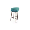 Taburete alto Lule – Azul mineral y verde esmeralda