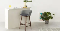 Taburete alto Lule – Marga y gris granizo