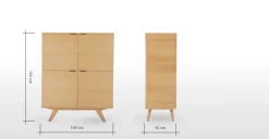 Vitrina Aveiro – Roble